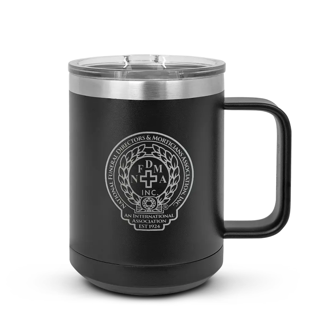 15 Oz Polar Camel Coffee Mug w/ Lid – Laser Etched